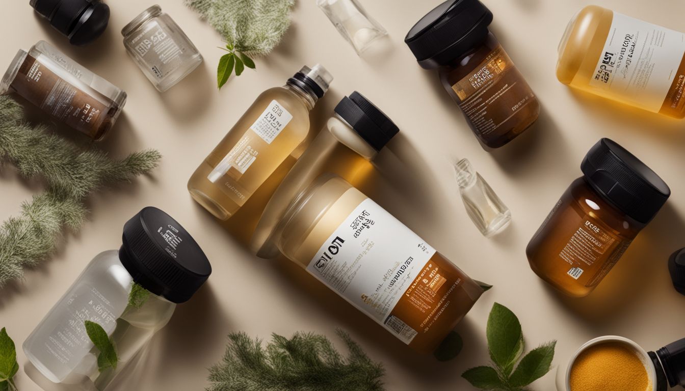 A bottle of high-quality supplements surrounded by transparent labeling is the focus of the well-composed and diverse nature photography. A bottle of high-quality supplements surrounded by transparent labeling is the focus of the well-composed and diverse nature photography.